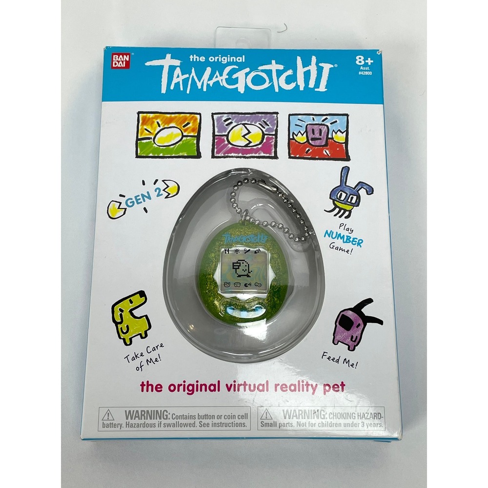 Bandai The Original Tamagotchi Gen 2 Glitter Iridescent Green